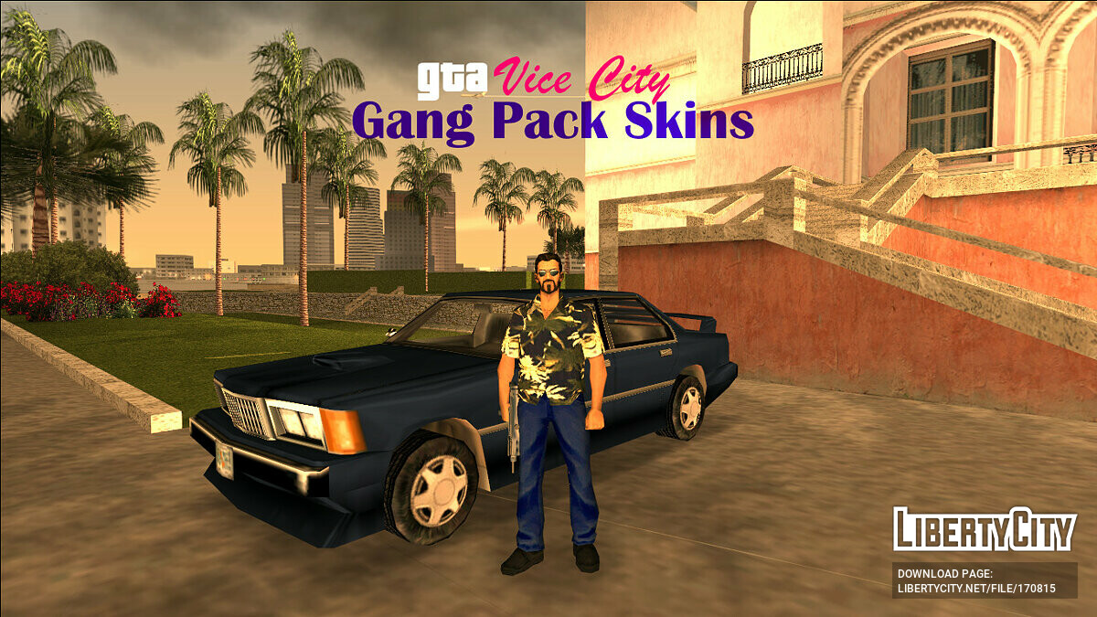 Скачать Gang Pack Skins для GTA Vice City