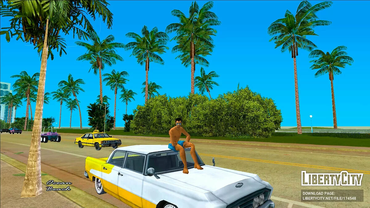 Томми в пляжных шортах / GTA Vice City