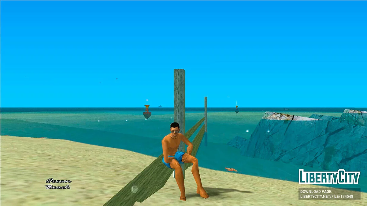 Томми в пляжных шортах / GTA Vice City