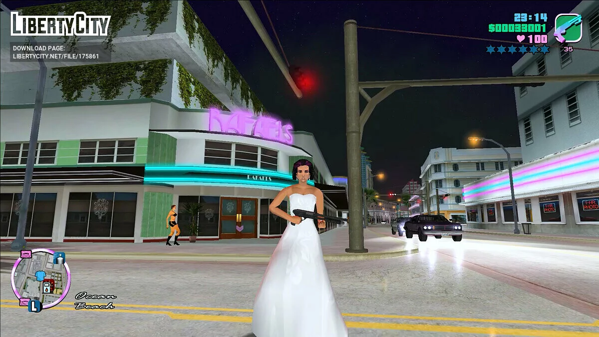 Мерседес в Свадебном платье / GTA Vice City