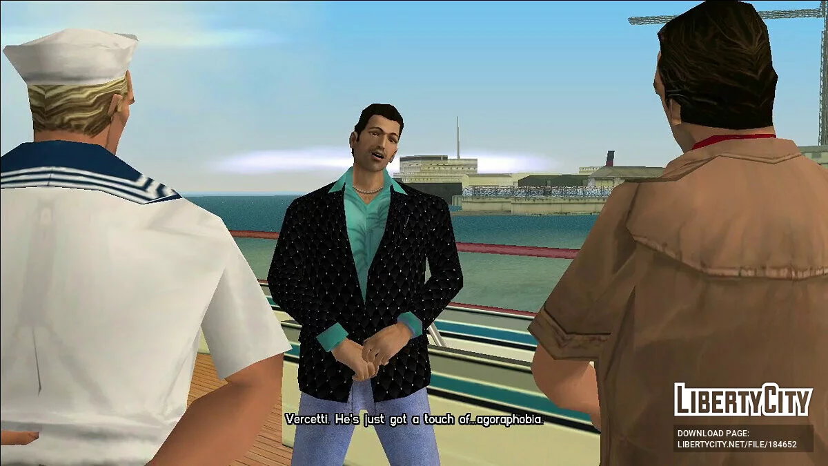 Томми Версетти с дополнительным пальто в гавайской рубашке / GTA Vice City