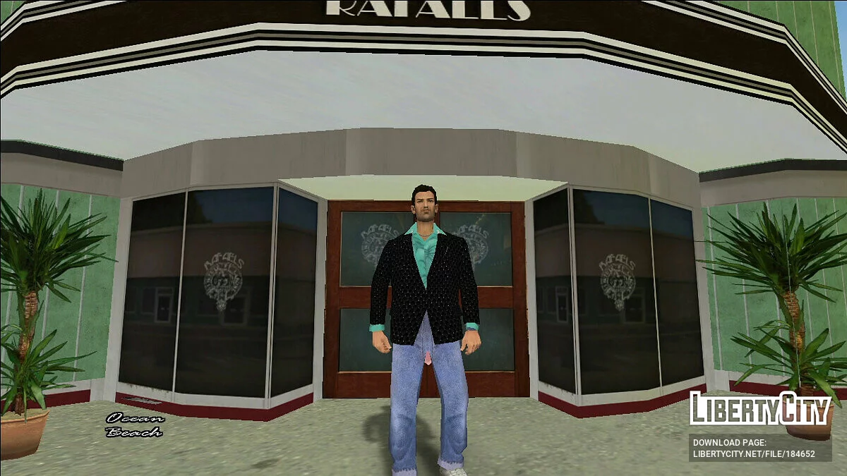 Томми Версетти с дополнительным пальто в гавайской рубашке / GTA Vice City