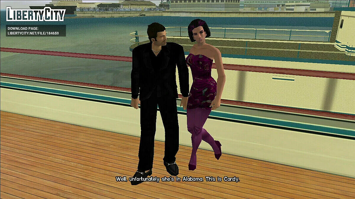 Томми Версетти в черном костюме / GTA Vice City