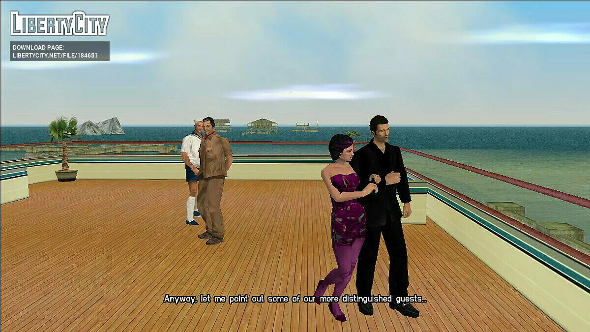 Томми Версетти в черном костюме / GTA Vice City