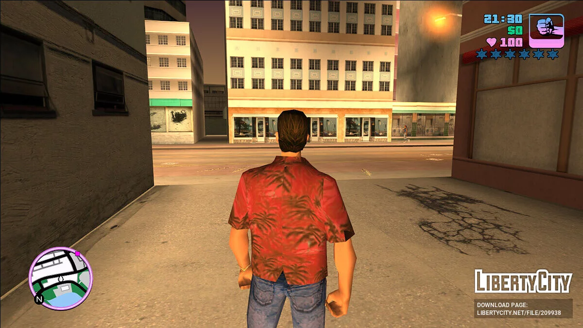 Новая красная футболка для Томми Версетти / GTA Vice City