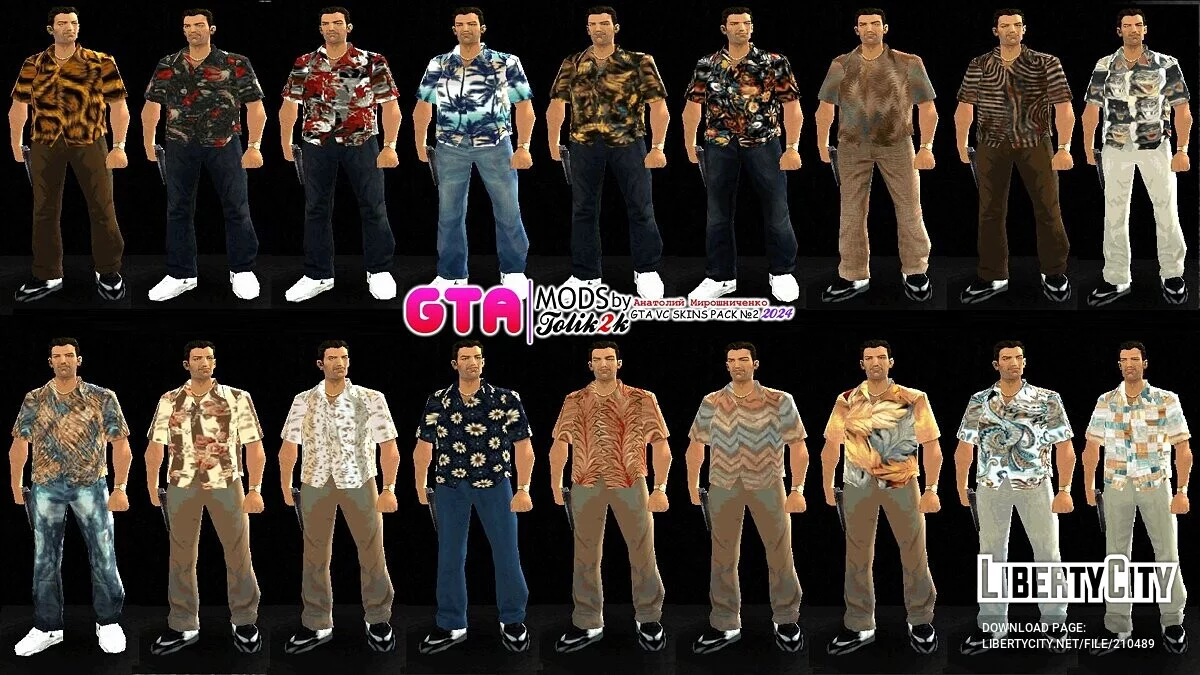 Tommy Vercetti - Skins Pack 2024 (By Анатолий Мирошниченко