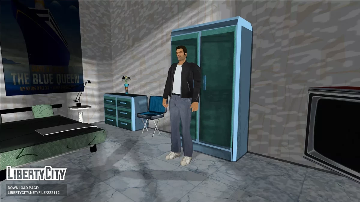 80s Кожаная Куртка для Томми / GTA Vice City