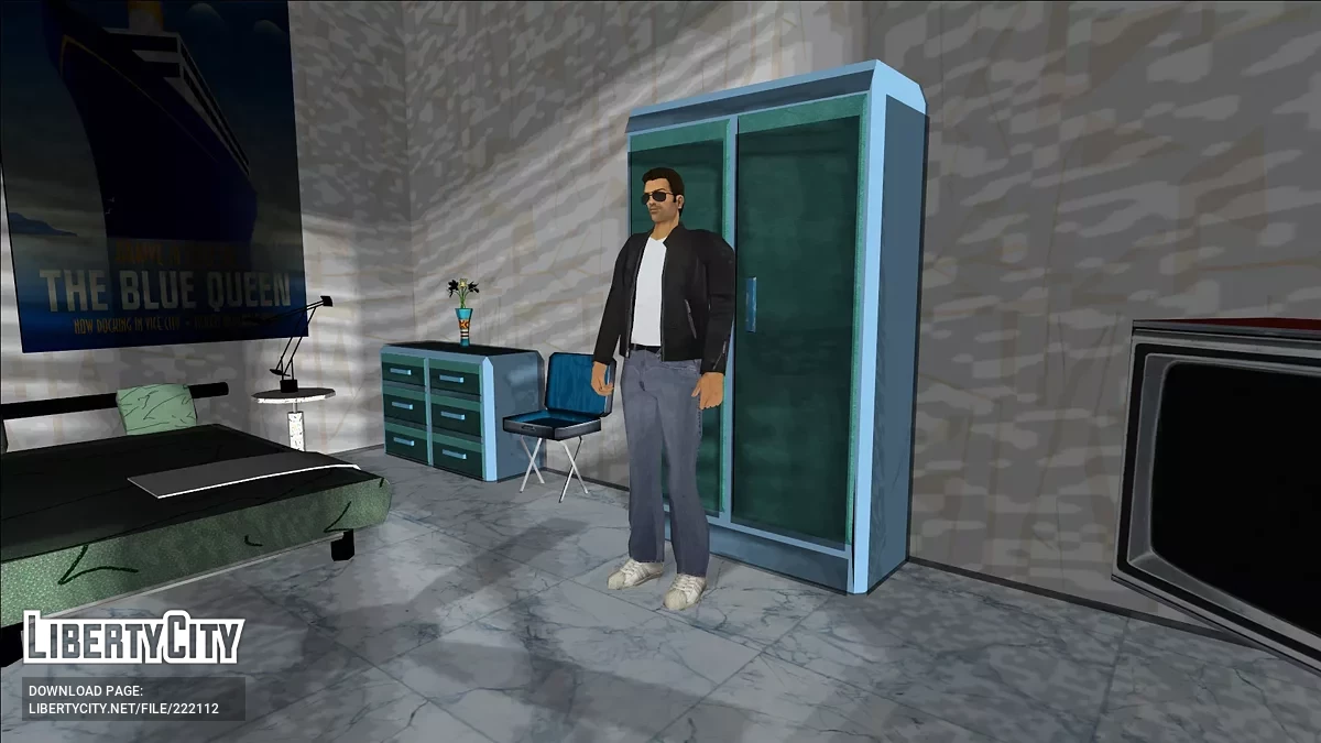 80s Кожаная Куртка для Томми / GTA Vice City