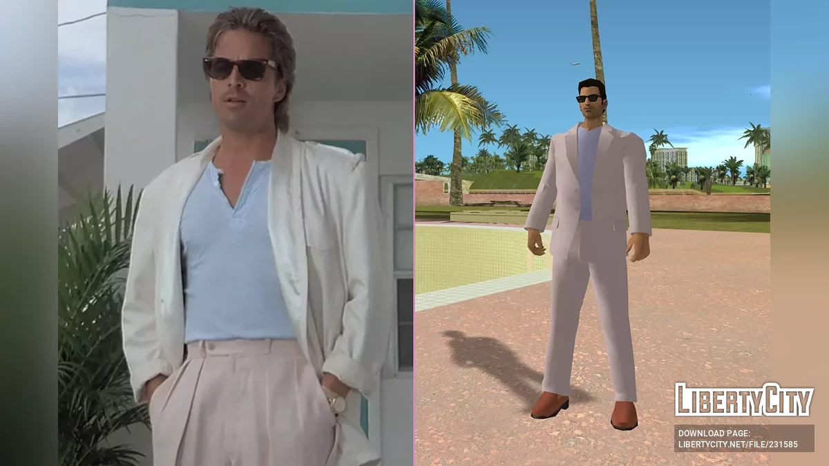 Костюмы Джеймса Крокетта для Томми Версетти / GTA Vice City