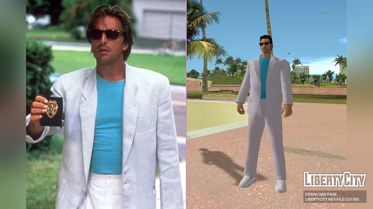 Костюмы Джеймса Крокетта для Томми Версетти / GTA Vice City