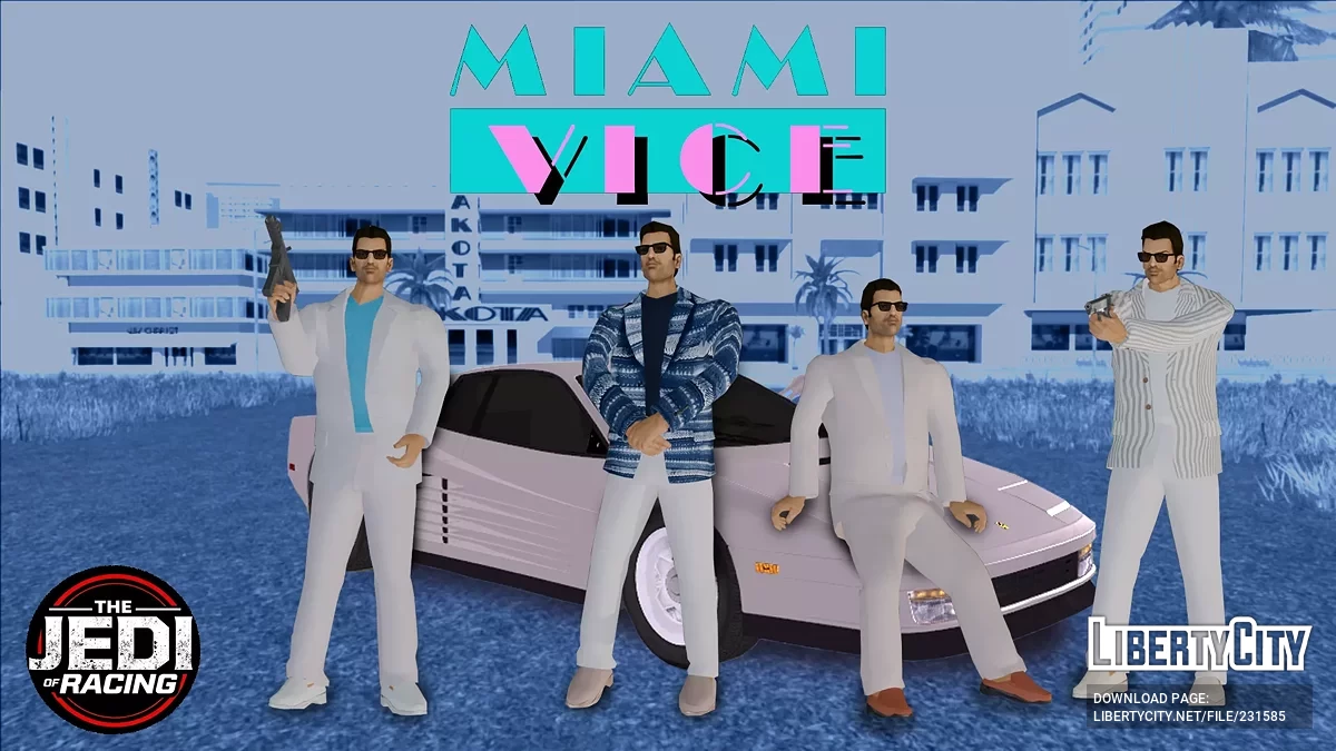 Костюмы Джеймса Крокетта для Томми Версетти / GTA Vice City
