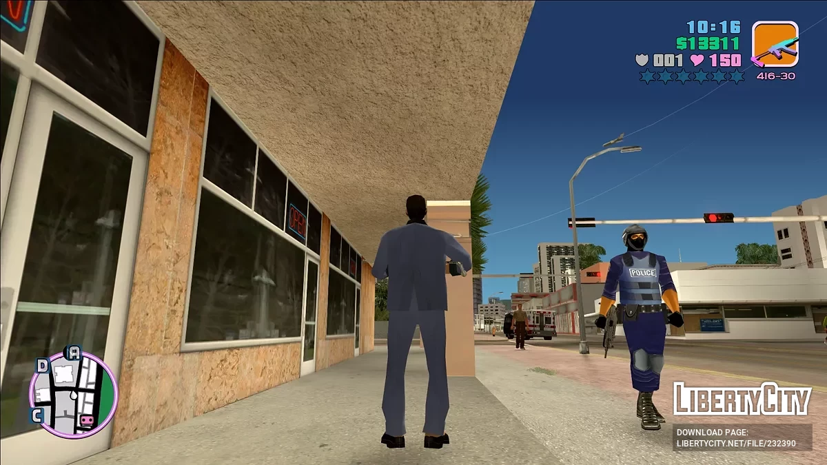 Увеличенная текстура Beta SWAT / GTA Vice City