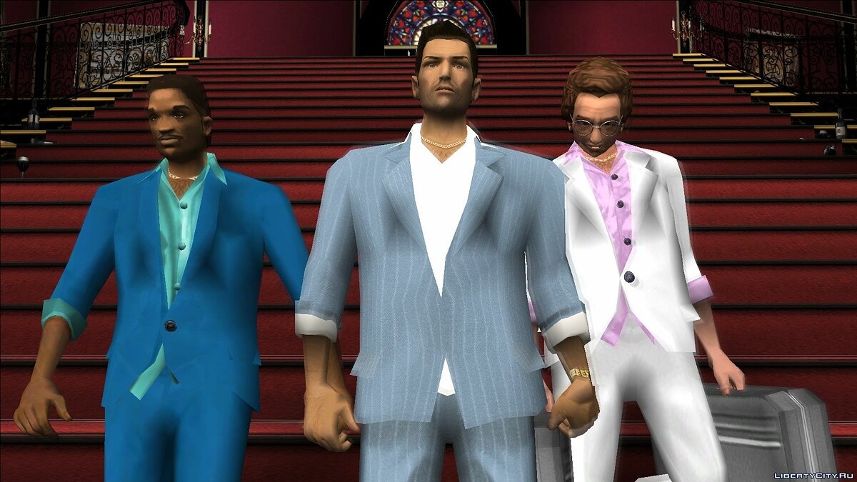 VCS Style Suits для GTA Vice City - Картинка #1