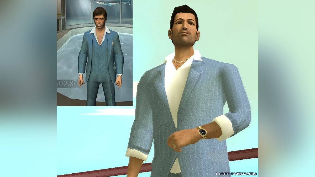 VCS Style Suits для GTA Vice City - Картинка #2