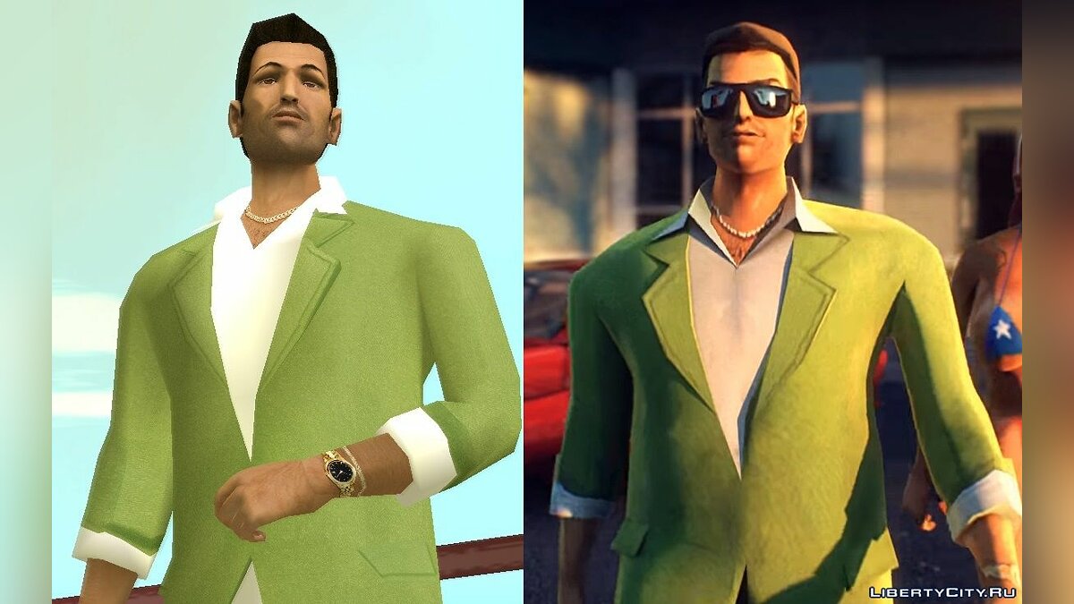 VCS Style Suits для GTA Vice City - Картинка #3