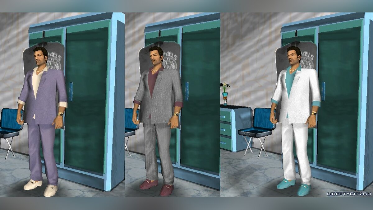 VCS Style Suits для GTA Vice City - Картинка #5