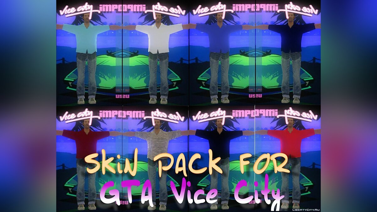 VC Skin Pack для GTA Vice City - Картинка #1
