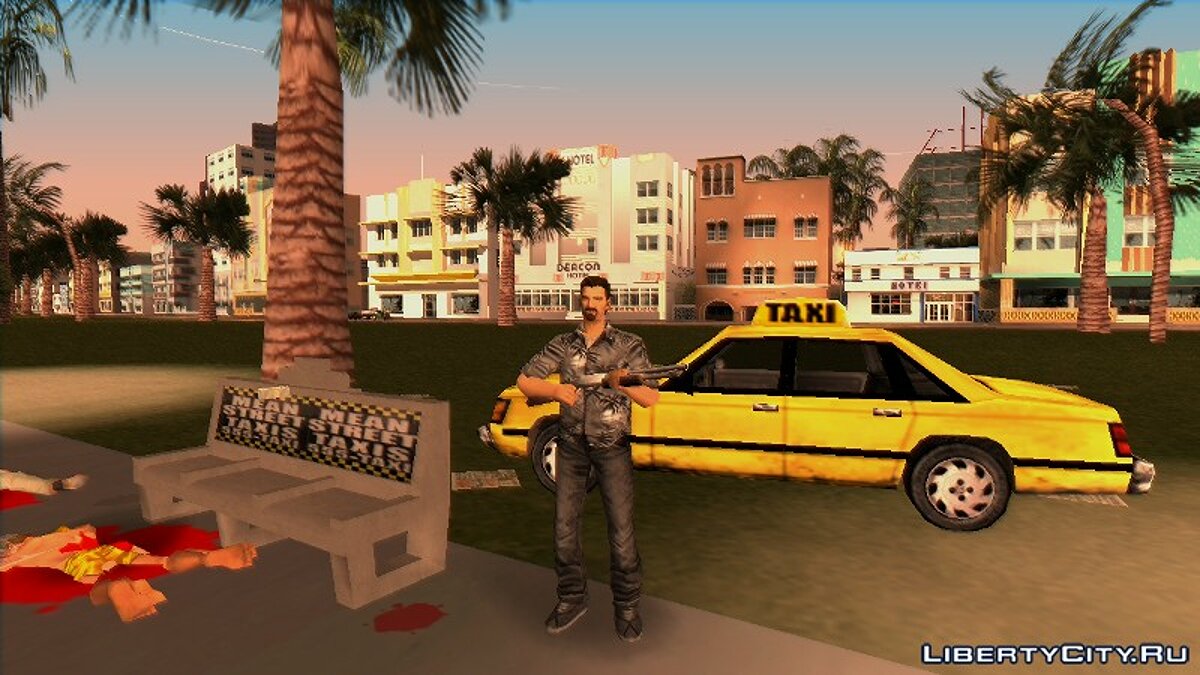 Водитель такси "Mean Street" для GTA Vice City - Картинка #1