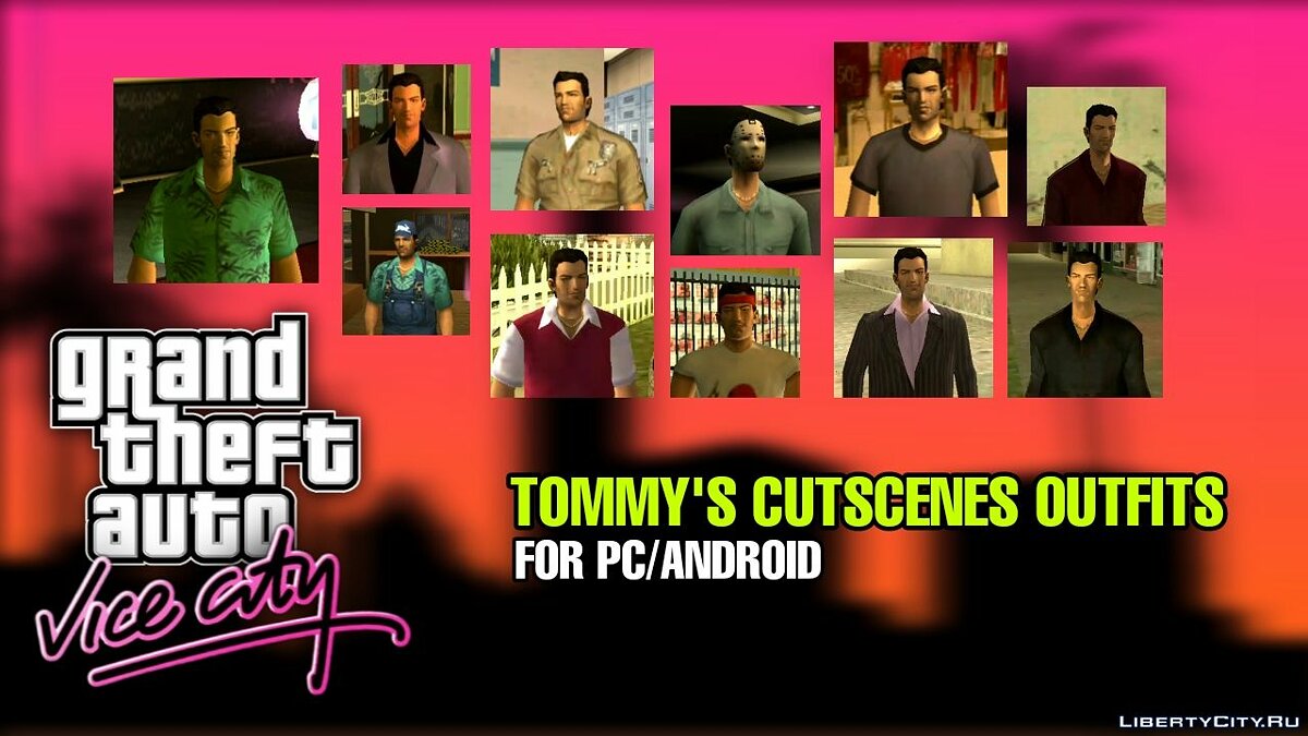 Tommy&#039;s Cutscenes Outfits for PC/Android для GTA Vice City - Картинка #1
