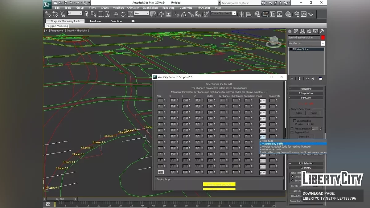 Vice City Paths IO Script v. 2.7f [MAXScript] / GTA Vice City