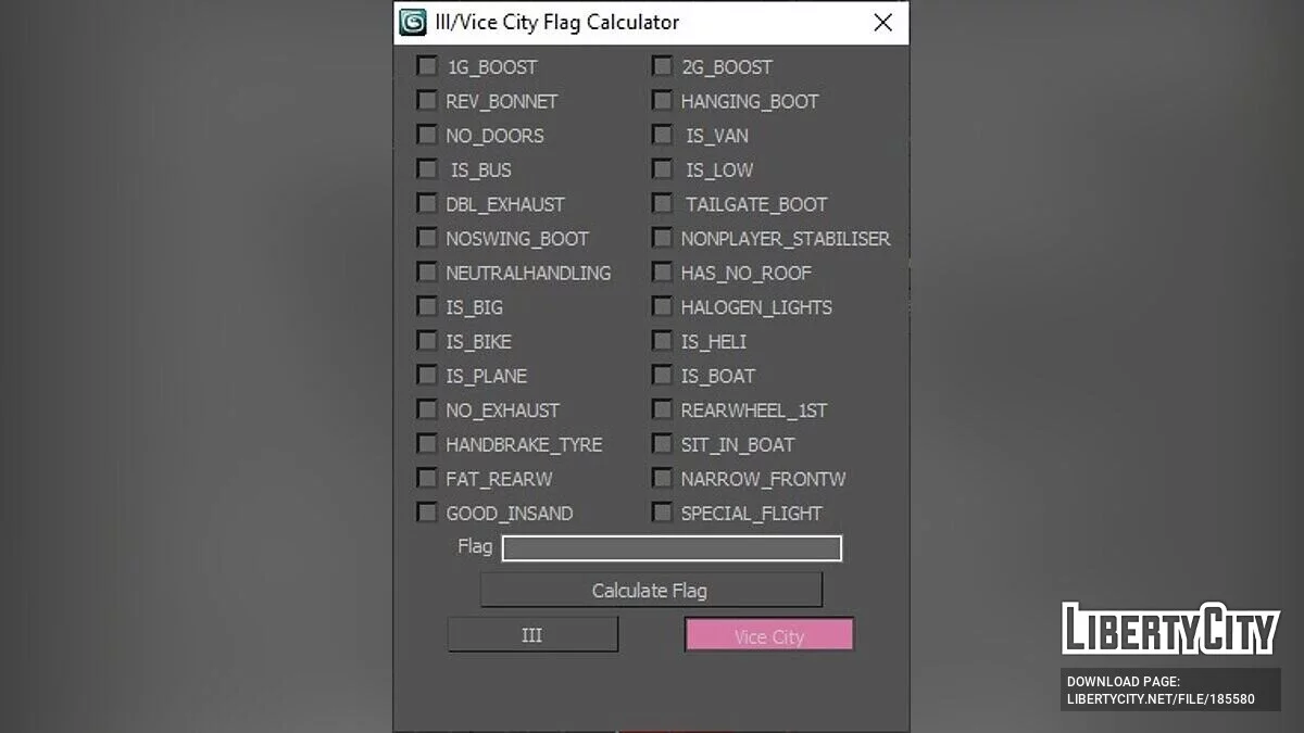 SA2VC Car Converter 1.3 40.2025 [MAXScript] / GTA Vice City