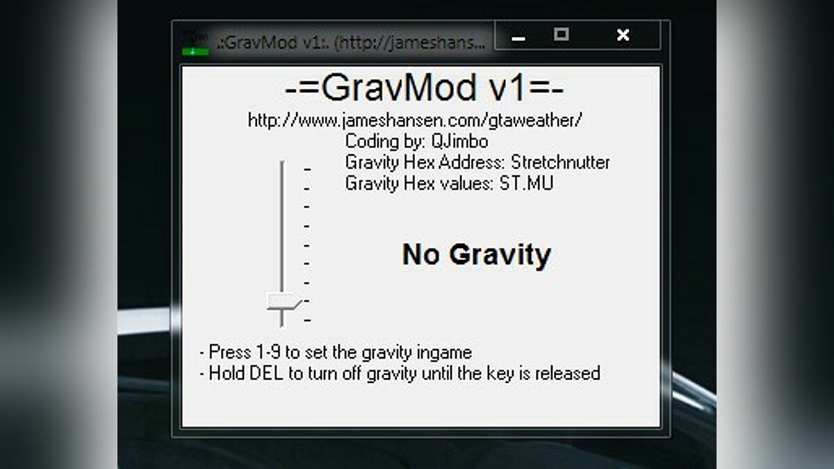 GTA Vice City Gravity for GTA Vice City - Картинка #1