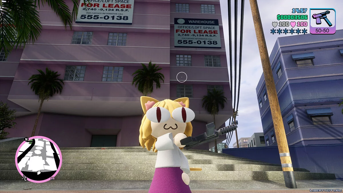 Neco-Arc skin from Tsukihime / Melty Blood / GTA Vice City: The Definitive Edition
