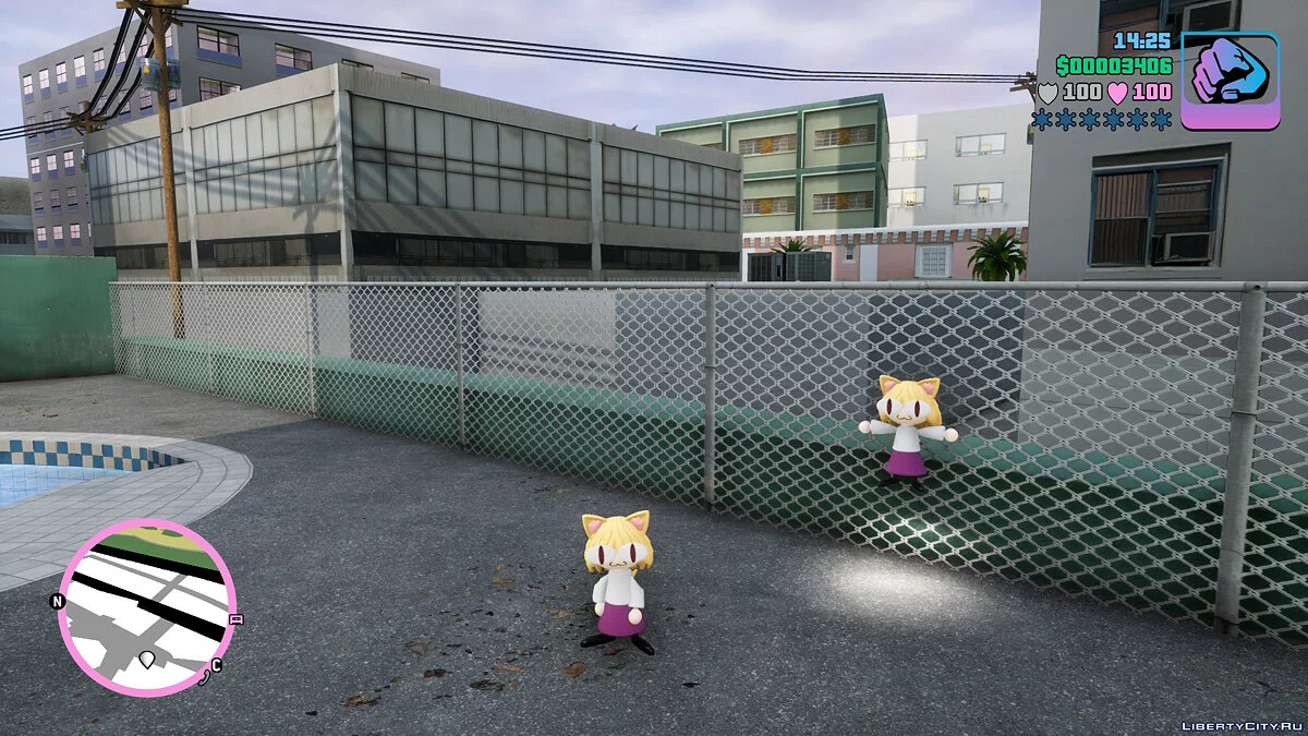 Neco-Arc skin from Tsukihime / Melty Blood / GTA Vice City: The Definitive Edition
