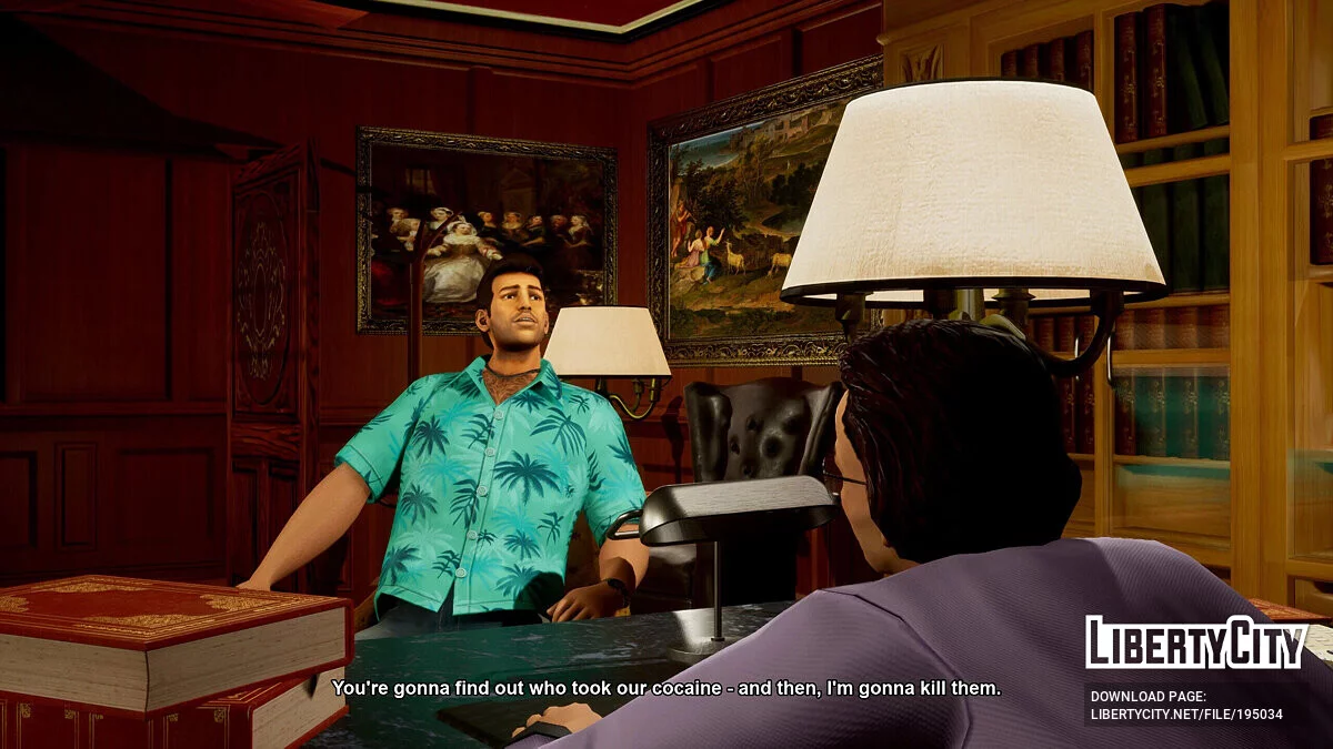 Обновленный Томми в классическом стиле / GTA Vice City: The Definitive Edition