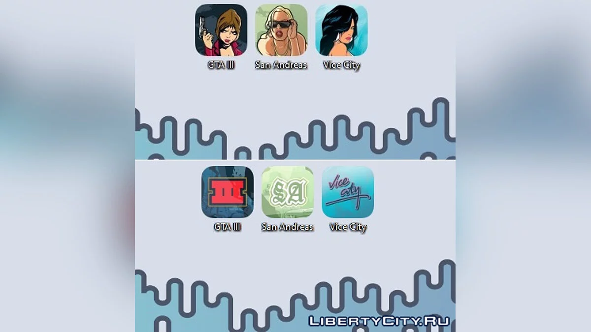 GTA VC icon Trilogy style / GTA Vice City