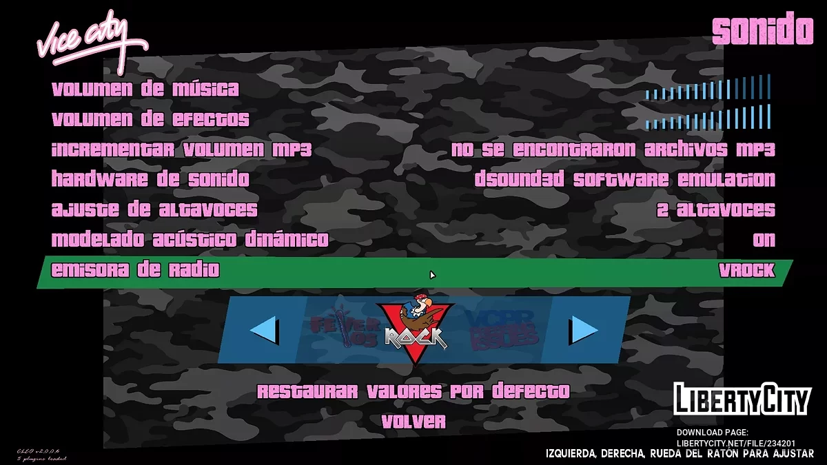 Атмосферная подборка для интерфейса (для Вайс-Сити) / GTA Vice City