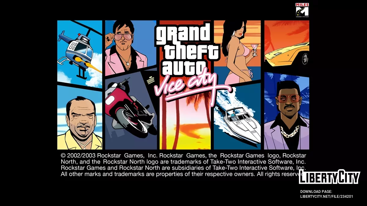 Атмосферная подборка для интерфейса (для Вайс-Сити) / GTA Vice City