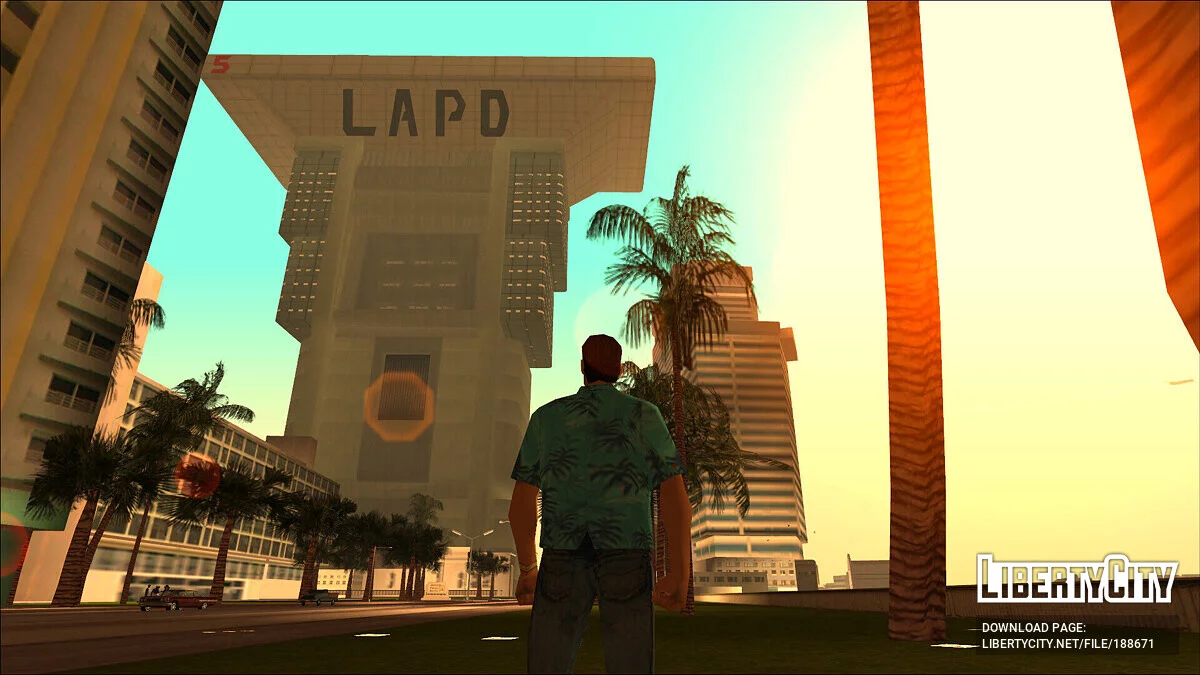 Здание полиции Лос-Анджелеса из Blade Runner 2049 / GTA Vice City