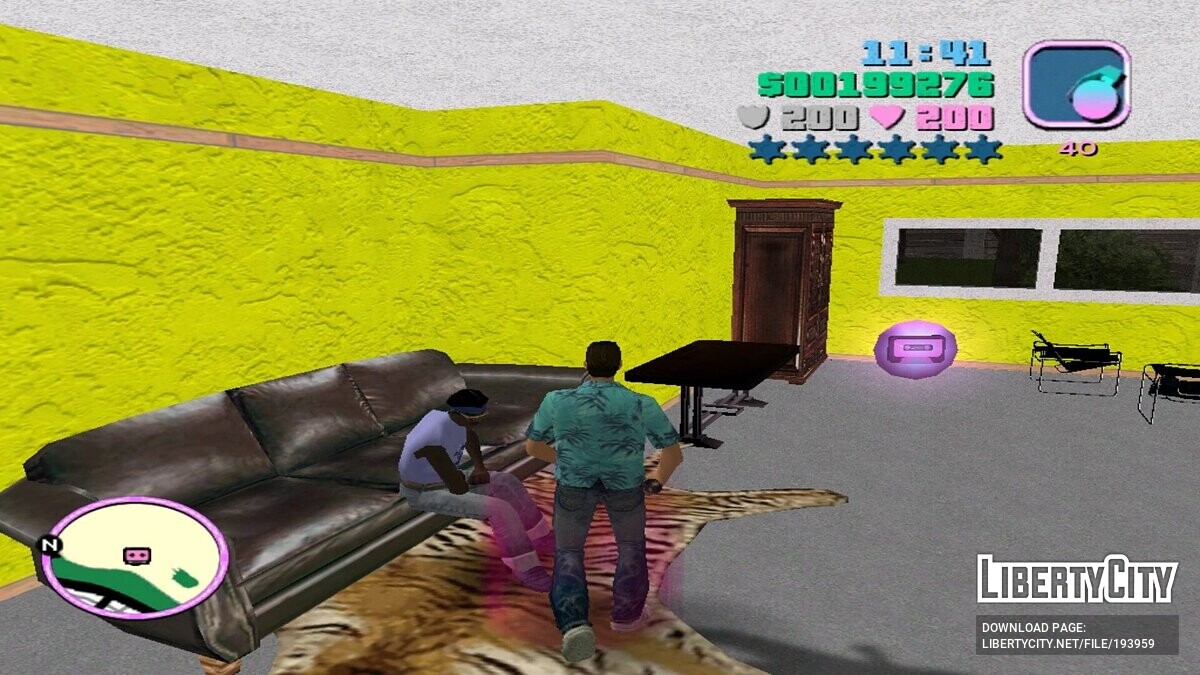 Скачать Новый дом с бассейном и задним двором для GTA Vice City