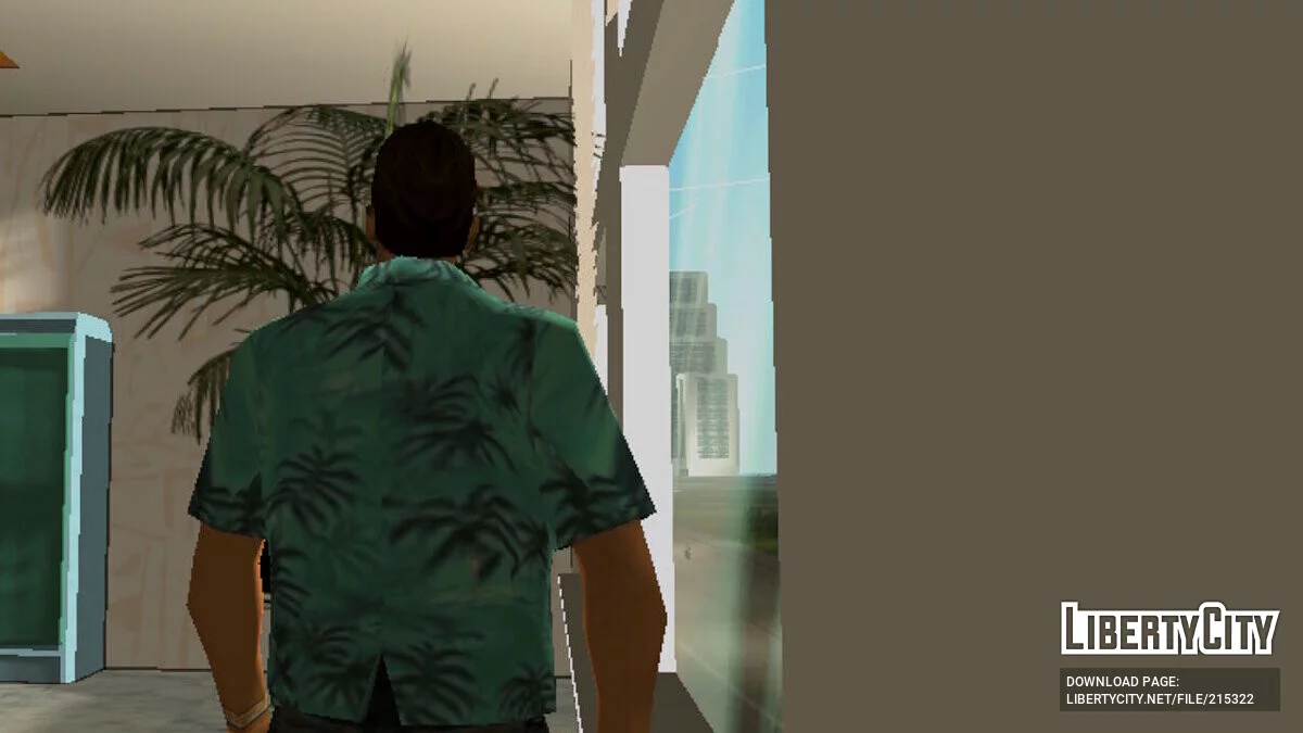 Обновлённый вид на улицу из Ocean View / GTA Vice City