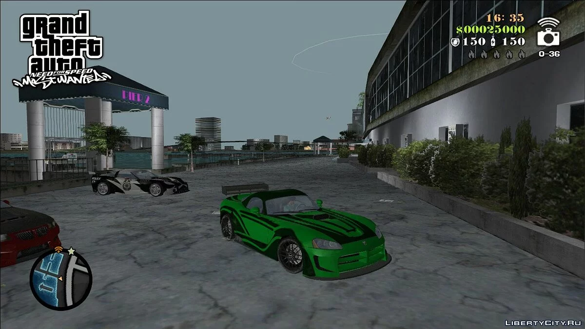 NFSMW Dodge Viper 'JV' / GTA Vice City