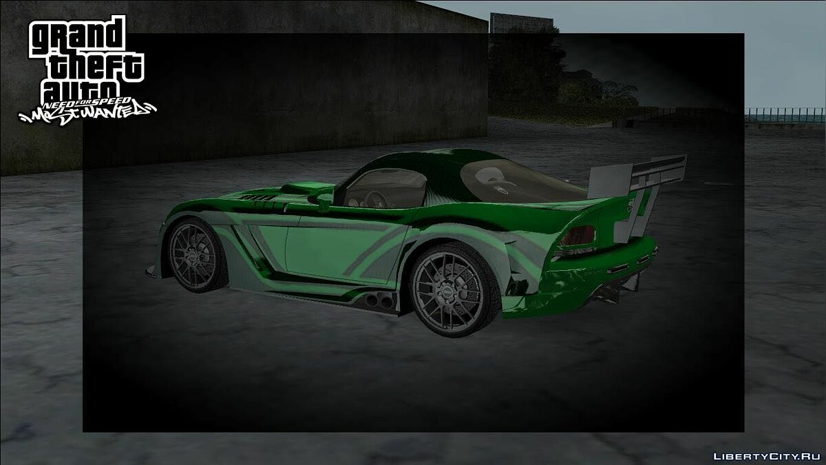 NFSMW Dodge Viper 'JV' для GTA Vice City - Картинка #6