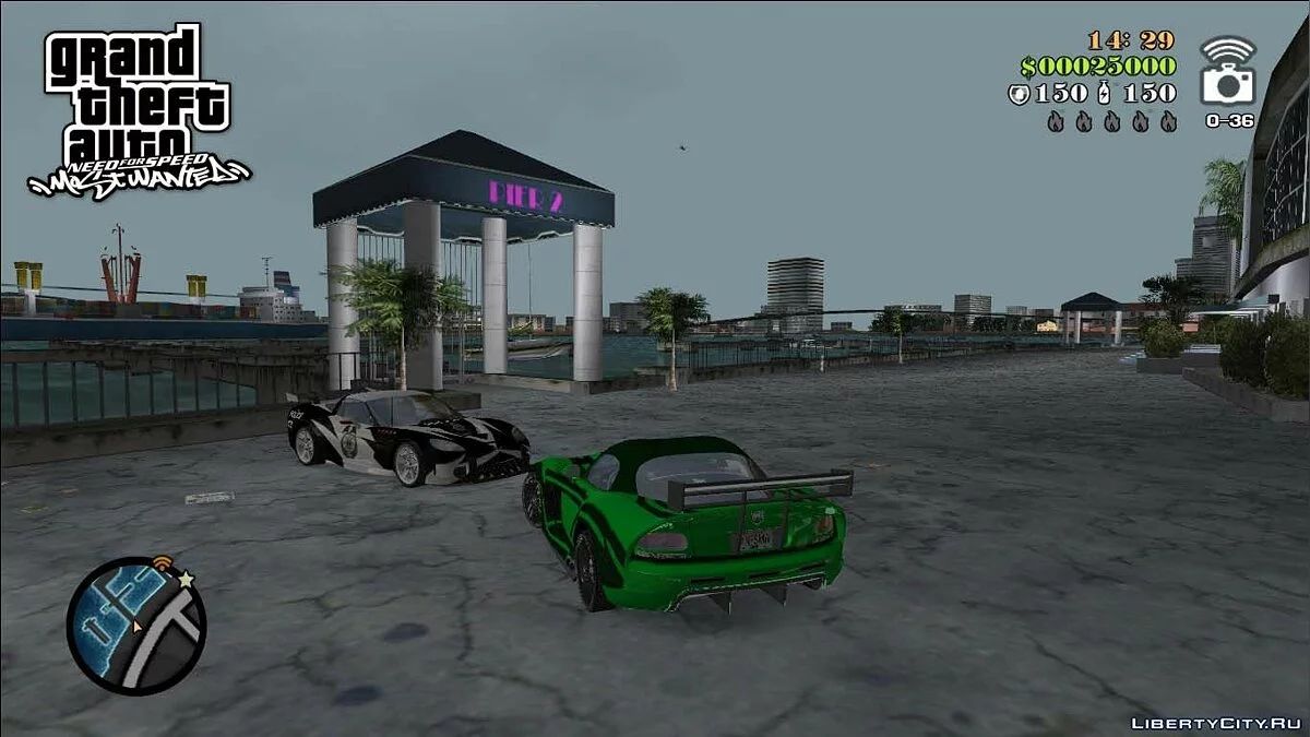 NFSMW Dodge Viper 'JV' / GTA Vice City