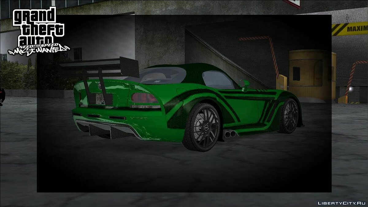 NFSMW Dodge Viper 'JV' для GTA Vice City - Картинка #4
