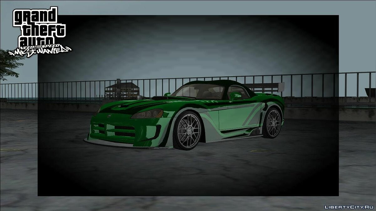 NFSMW Dodge Viper 'JV' для GTA Vice City - Картинка #1