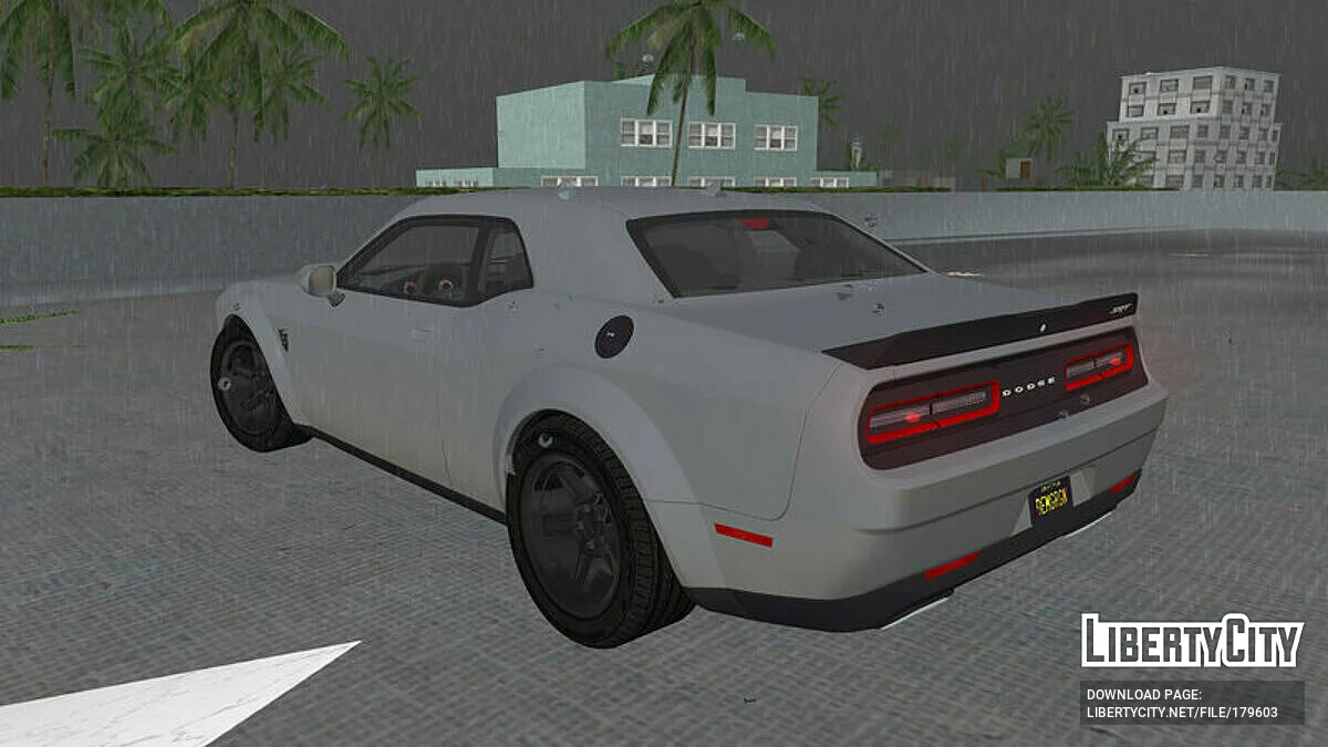 Dodge Challenger SRT Demon '17 / GTA Vice City