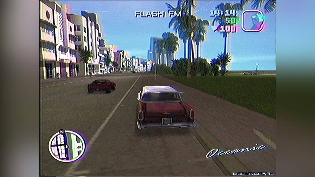 Скачать Vice City on VHS (ReShade) для GTA Vice City