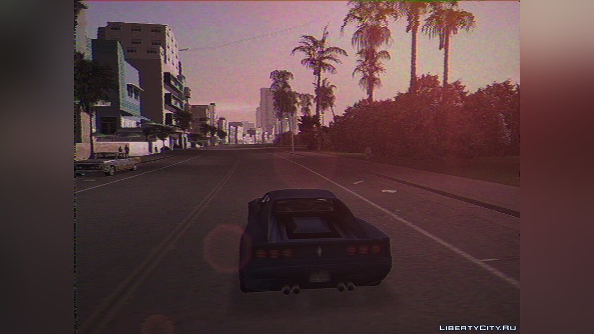 Скачать Vice City on VHS (ReShade) для GTA Vice City