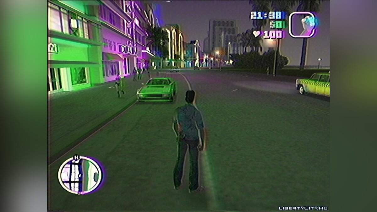 Скачать Vice City on VHS (ReShade) для GTA Vice City