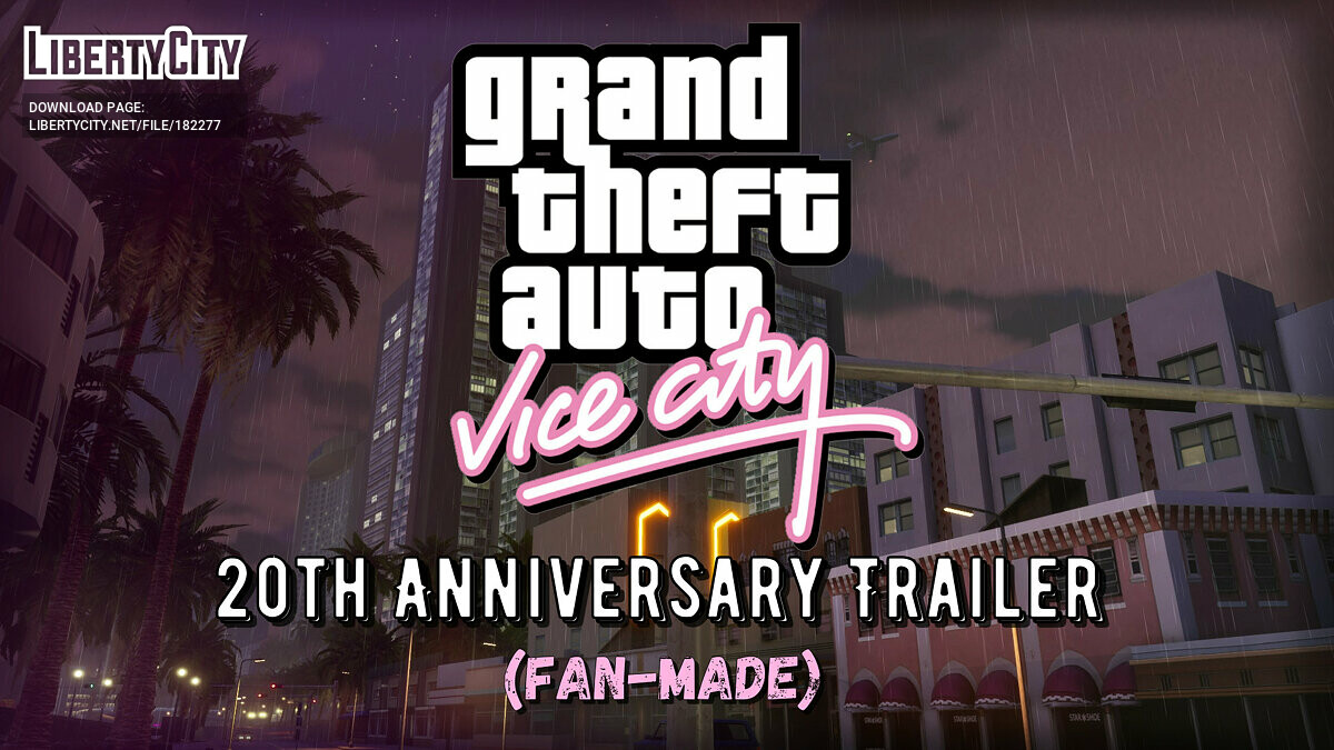 GTA Vice City - 20th Anniversary Trailer (fan-made) for GTA Vice City - Картинка #1