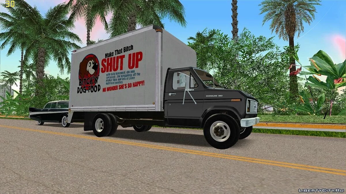Ford E-350 '1988 cube truck v1.0 / GTA Vice City