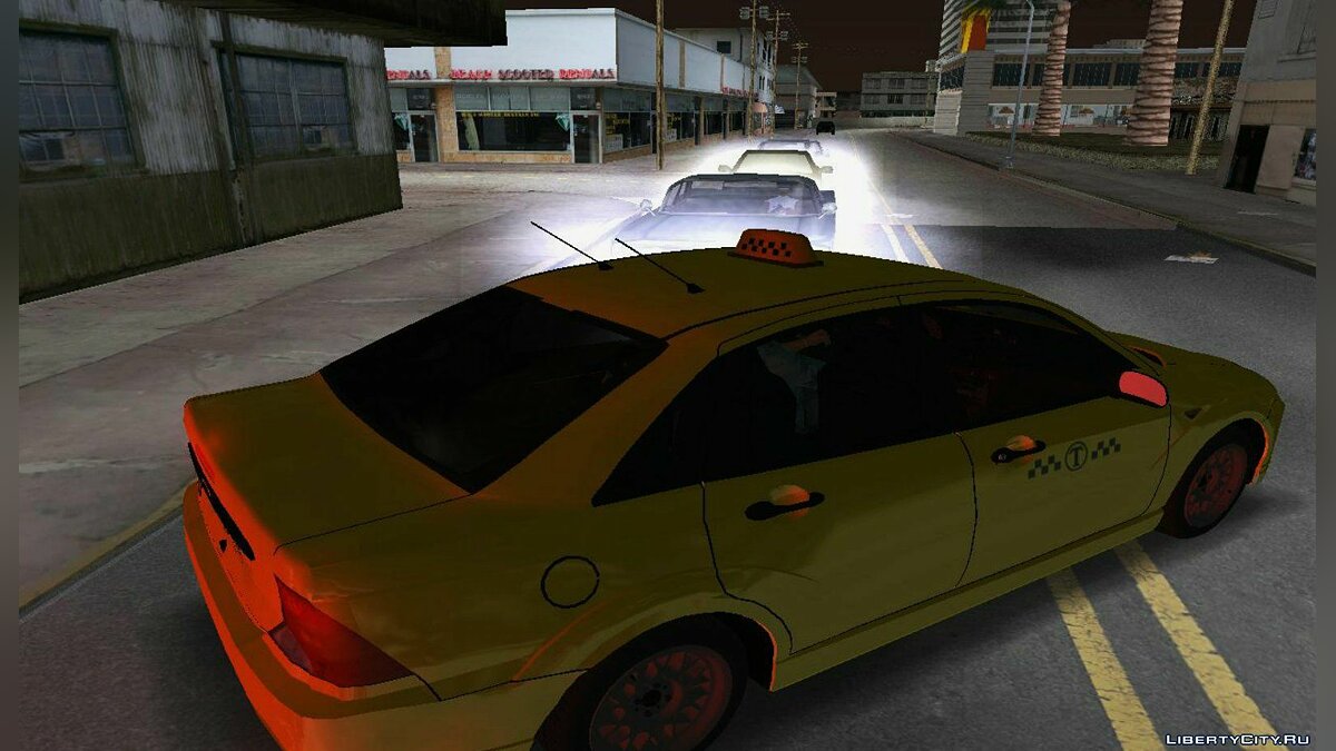 Ford Focus Taxi для GTA Vice City - Картинка #2