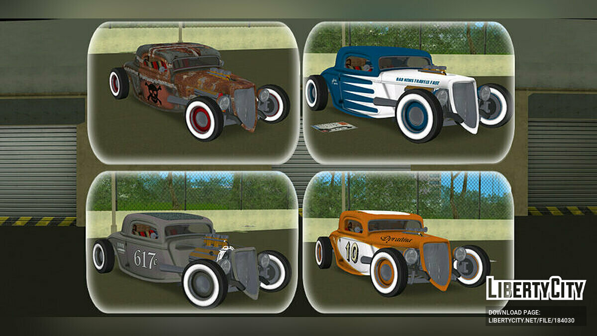 Ford '32 '34 '36 Hot Rods Pack для GTA Vice City - Картинка #5