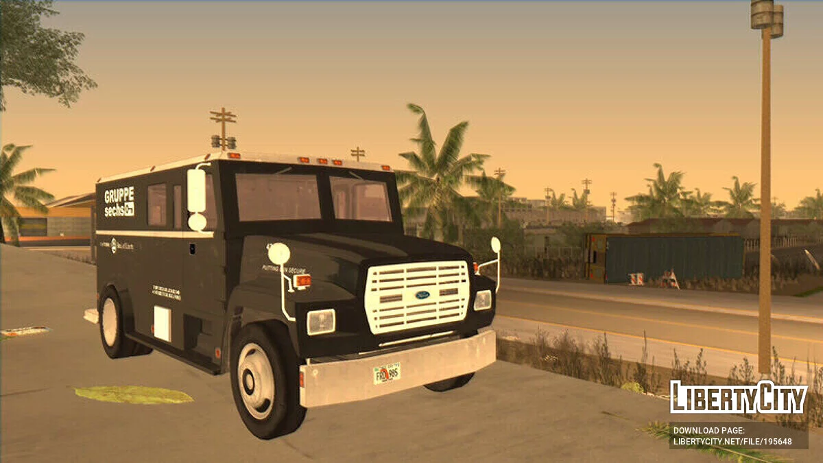 Ford F700 Armored Truck '85 / GTA Vice City