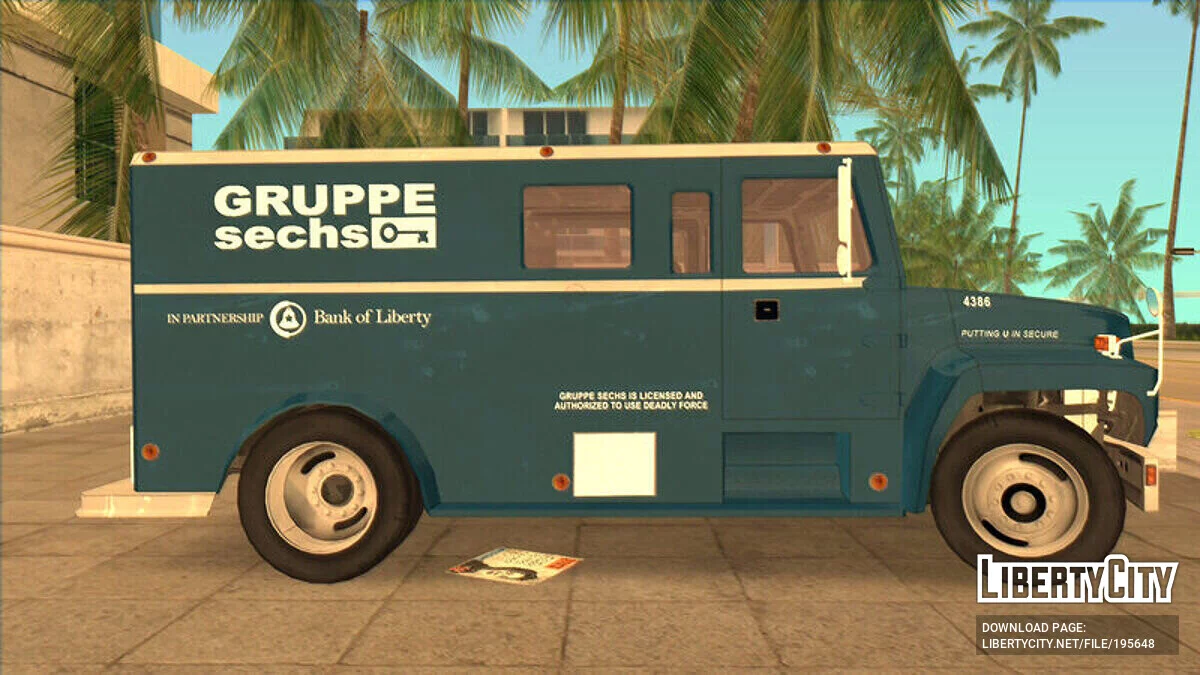 Ford F700 Armored Truck '85 / GTA Vice City